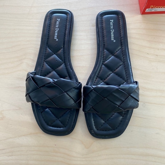 Pierre Dumas Square Heel Basket Weave Sandal size 8 1/2 (EV) - Picture 14 of 14